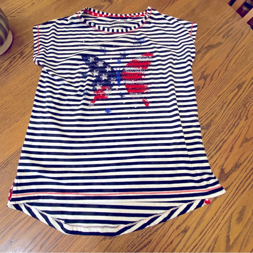 Onque Petite cotton blend pullover t shirt